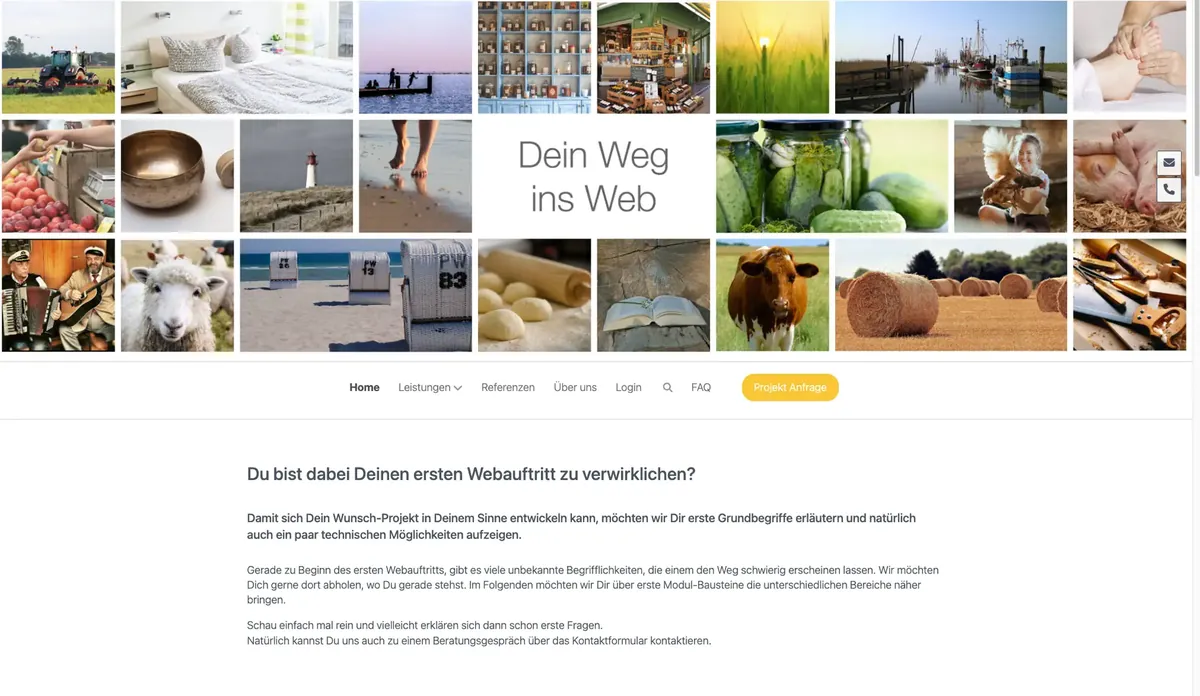 Website Dein Weg ins Web